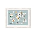 Picture of Animal Map  _GroupedProduct_Rectangle_Landscape_Mini_ _GroupedProduct_Rectangle_Landscape_Framed_Matted_