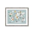 Picture of Animal Map  _GroupedProduct_Rectangle_Landscape_Mini_ _GroupedProduct_Rectangle_Landscape_Framed_Matted_