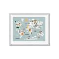 Picture of Animal Map  _GroupedProduct_Rectangle_Landscape_Mini_ _GroupedProduct_Rectangle_Landscape_Framed_Matted_