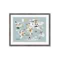 Picture of Animal Map  _GroupedProduct_Rectangle_Landscape_Mini_ _GroupedProduct_Rectangle_Landscape_Framed_Matted_