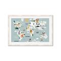 Picture of Animal Map  _GroupedProduct_Rectangle_Landscape_Mini_ _GroupedProduct_Rectangle_Landscape_Framed_Matted_
