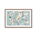 Picture of Animal Map  _GroupedProduct_Rectangle_Landscape_Mini_ _GroupedProduct_Rectangle_Landscape_Framed_Matted_