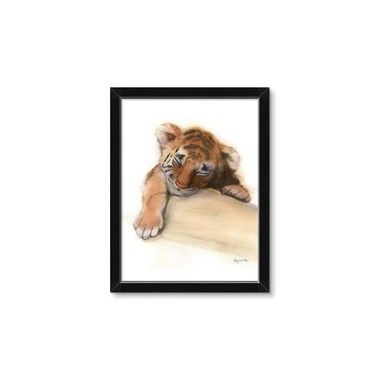 Picture of Sleeping Tiger _GroupedProduct_Rectangle_Portrait_Mini_ _GroupedProduct_Rectangle_Portrait_Framed_Matted_