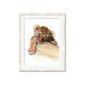 Picture of Sleeping Tiger _GroupedProduct_Rectangle_Portrait_Mini_ _GroupedProduct_Rectangle_Portrait_Framed_Matted_