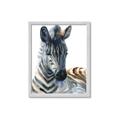 Picture of Sleeping Zebra _GroupedProduct_Rectangle_Portrait_Mini_ _GroupedProduct_Rectangle_Portrait_Framed_Matted_
