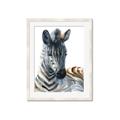 Picture of Sleeping Zebra _GroupedProduct_Rectangle_Portrait_Mini_ _GroupedProduct_Rectangle_Portrait_Framed_Matted_