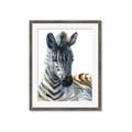 Picture of Sleeping Zebra _GroupedProduct_Rectangle_Portrait_Mini_ _GroupedProduct_Rectangle_Portrait_Framed_Matted_