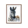 Picture of Sleeping Zebra _GroupedProduct_Rectangle_Portrait_Mini_ _GroupedProduct_Rectangle_Portrait_Framed_Matted_