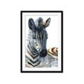 Picture of Sleeping Zebra _GroupedProduct_Rectangle_Portrait_Mini_ _GroupedProduct_Rectangle_Portrait_Framed_Matted_