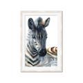 Picture of Sleeping Zebra _GroupedProduct_Rectangle_Portrait_Mini_ _GroupedProduct_Rectangle_Portrait_Framed_Matted_