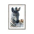Picture of Sleeping Zebra _GroupedProduct_Rectangle_Portrait_Mini_ _GroupedProduct_Rectangle_Portrait_Framed_Matted_