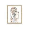 Picture of Lion Fam  _GroupedProduct_Rectangle_Portrait_Mini_ _GroupedProduct_Rectangle_Portrait_Framed_Matted_