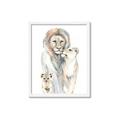 Picture of Lion Fam  _GroupedProduct_Rectangle_Portrait_Mini_ _GroupedProduct_Rectangle_Portrait_Framed_Matted_