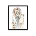 Picture of Lion Fam  _GroupedProduct_Rectangle_Portrait_Mini_ _GroupedProduct_Rectangle_Portrait_Framed_Matted_