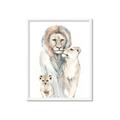 Picture of Lion Fam  _GroupedProduct_Rectangle_Portrait_Mini_ _GroupedProduct_Rectangle_Portrait_Framed_Matted_