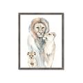 Picture of Lion Fam  _GroupedProduct_Rectangle_Portrait_Mini_ _GroupedProduct_Rectangle_Portrait_Framed_Matted_