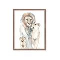 Picture of Lion Fam  _GroupedProduct_Rectangle_Portrait_Mini_ _GroupedProduct_Rectangle_Portrait_Framed_Matted_