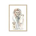 Picture of Lion Fam  _GroupedProduct_Rectangle_Portrait_Mini_ _GroupedProduct_Rectangle_Portrait_Framed_Matted_