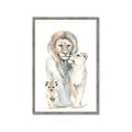Picture of Lion Fam  _GroupedProduct_Rectangle_Portrait_Mini_ _GroupedProduct_Rectangle_Portrait_Framed_Matted_