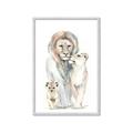 Picture of Lion Fam  _GroupedProduct_Rectangle_Portrait_Mini_ _GroupedProduct_Rectangle_Portrait_Framed_Matted_
