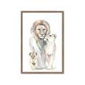 Picture of Lion Fam  _GroupedProduct_Rectangle_Portrait_Mini_ _GroupedProduct_Rectangle_Portrait_Framed_Matted_