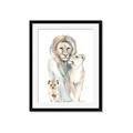 Picture of Lion Fam  _GroupedProduct_Rectangle_Portrait_Mini_ _GroupedProduct_Rectangle_Portrait_Framed_Matted_