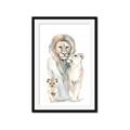 Picture of Lion Fam  _GroupedProduct_Rectangle_Portrait_Mini_ _GroupedProduct_Rectangle_Portrait_Framed_Matted_