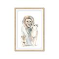 Picture of Lion Fam  _GroupedProduct_Rectangle_Portrait_Mini_ _GroupedProduct_Rectangle_Portrait_Framed_Matted_