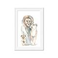 Picture of Lion Fam  _GroupedProduct_Rectangle_Portrait_Mini_ _GroupedProduct_Rectangle_Portrait_Framed_Matted_