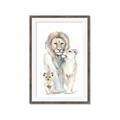 Picture of Lion Fam  _GroupedProduct_Rectangle_Portrait_Mini_ _GroupedProduct_Rectangle_Portrait_Framed_Matted_
