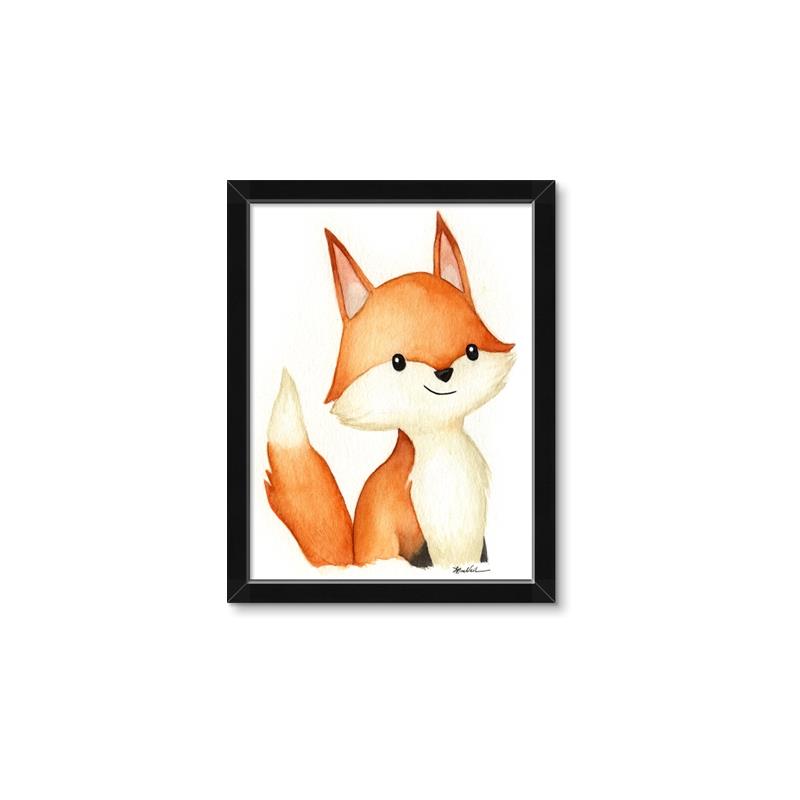 Picture of Woodland Fox _GroupedProduct_Rectangle_Portrait_Mini_ _GroupedProduct_Rectangle_Portrait_Framed_Matted_