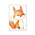 Picture of Woodland Fox _GroupedProduct_Rectangle_Portrait_Mini_ _GroupedProduct_Rectangle_Portrait_Framed_Matted_