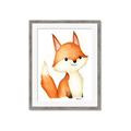 Picture of Woodland Fox _GroupedProduct_Rectangle_Portrait_Mini_ _GroupedProduct_Rectangle_Portrait_Framed_Matted_