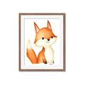 Picture of Woodland Fox _GroupedProduct_Rectangle_Portrait_Mini_ _GroupedProduct_Rectangle_Portrait_Framed_Matted_