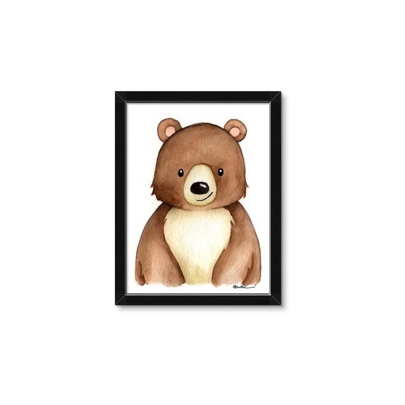 Picture of Woodland Bear _GroupedProduct_Rectangle_Portrait_Mini_ _GroupedProduct_Rectangle_Portrait_Framed_Matted_