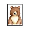 Picture of Woodland Bear _GroupedProduct_Rectangle_Portrait_Mini_ _GroupedProduct_Rectangle_Portrait_Framed_Matted_