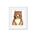 Picture of Woodland Bear _GroupedProduct_Rectangle_Portrait_Mini_ _GroupedProduct_Rectangle_Portrait_Framed_Matted_