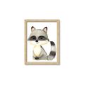 Picture of Woodland Raccoon _GroupedProduct_Rectangle_Portrait_Mini_ _GroupedProduct_Rectangle_Portrait_Framed_Matted_
