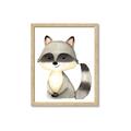Picture of Woodland Raccoon _GroupedProduct_Rectangle_Portrait_Mini_ _GroupedProduct_Rectangle_Portrait_Framed_Matted_