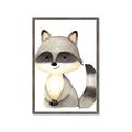 Picture of Woodland Raccoon _GroupedProduct_Rectangle_Portrait_Mini_ _GroupedProduct_Rectangle_Portrait_Framed_Matted_