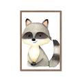 Picture of Woodland Raccoon _GroupedProduct_Rectangle_Portrait_Mini_ _GroupedProduct_Rectangle_Portrait_Framed_Matted_