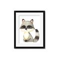 Picture of Woodland Raccoon _GroupedProduct_Rectangle_Portrait_Mini_ _GroupedProduct_Rectangle_Portrait_Framed_Matted_