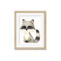Picture of Woodland Raccoon _GroupedProduct_Rectangle_Portrait_Mini_ _GroupedProduct_Rectangle_Portrait_Framed_Matted_