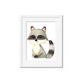 Picture of Woodland Raccoon _GroupedProduct_Rectangle_Portrait_Mini_ _GroupedProduct_Rectangle_Portrait_Framed_Matted_