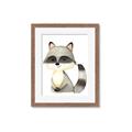 Picture of Woodland Raccoon _GroupedProduct_Rectangle_Portrait_Mini_ _GroupedProduct_Rectangle_Portrait_Framed_Matted_