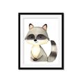 Picture of Woodland Raccoon _GroupedProduct_Rectangle_Portrait_Mini_ _GroupedProduct_Rectangle_Portrait_Framed_Matted_