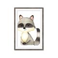 Picture of Woodland Raccoon _GroupedProduct_Rectangle_Portrait_Mini_ _GroupedProduct_Rectangle_Portrait_Framed_Matted_