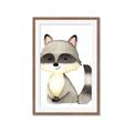 Picture of Woodland Raccoon _GroupedProduct_Rectangle_Portrait_Mini_ _GroupedProduct_Rectangle_Portrait_Framed_Matted_