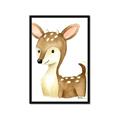 Picture of Woodland Deer _GroupedProduct_Rectangle_Portrait_Mini_ _GroupedProduct_Rectangle_Portrait_Framed_Matted_