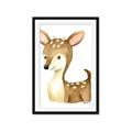 Picture of Woodland Deer _GroupedProduct_Rectangle_Portrait_Mini_ _GroupedProduct_Rectangle_Portrait_Framed_Matted_